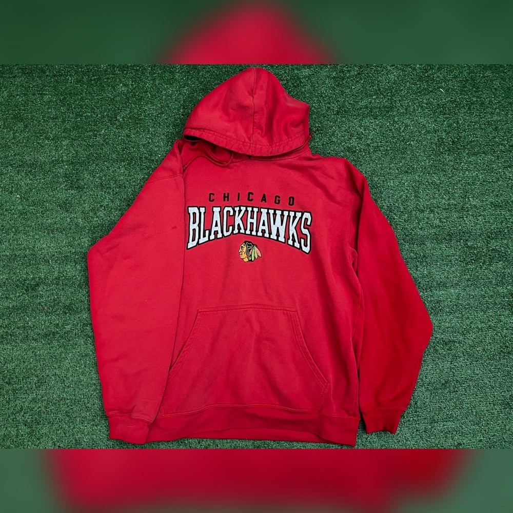 (LG) Unisex NHL Chicago Blackhawks Hockey Hoodie